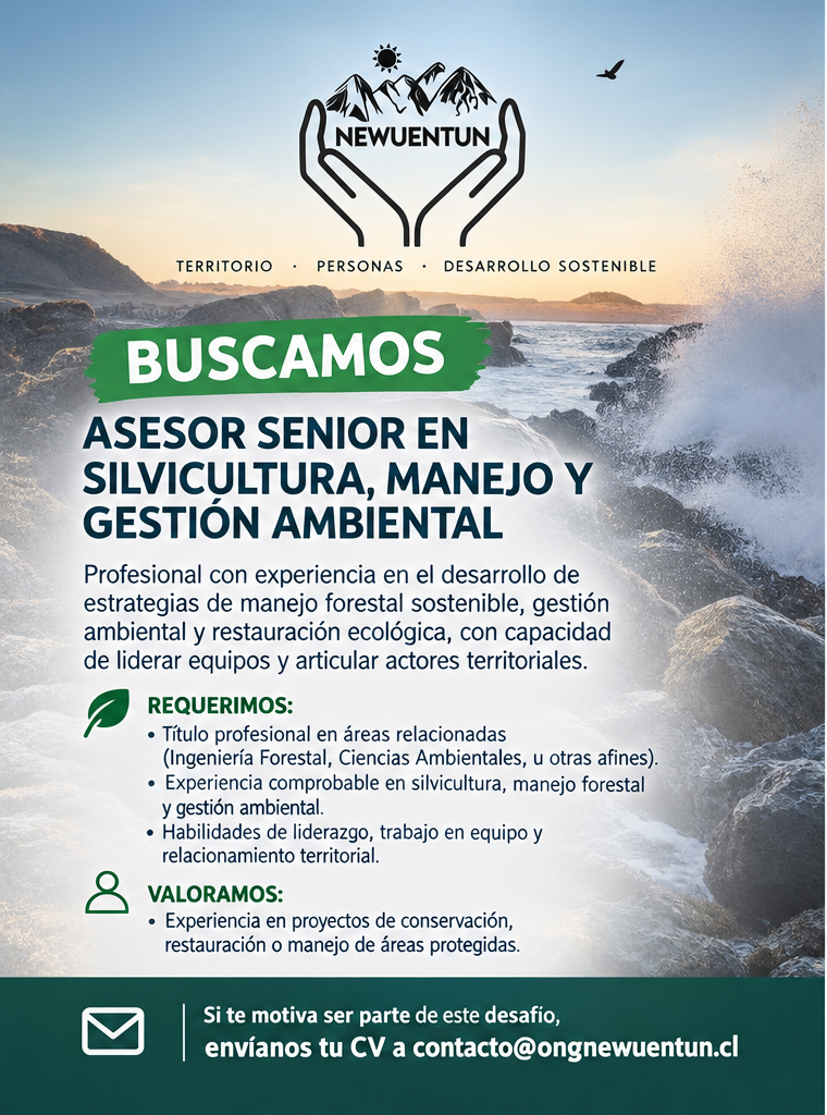 Buscamos Asesor Senior en Silvicultura, Manejo y Gestión Ambiental.